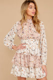 Sweet Angel Pink Multi Floral Print Dress