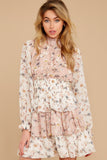 Sweet Angel Pink Multi Floral Print Dress