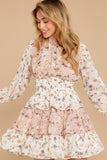 Sweet Angel Pink Multi Floral Print Dress