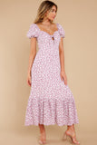 Awaken My Love Purple Floral Print Maxi Dress