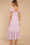 Awaken My Love Purple Floral Print Maxi Dress
