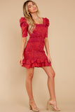 Moonlit Magic Fuchsia Pink Print Dress
