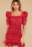 Moonlit Magic Fuchsia Pink Print Dress