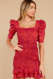Moonlit Magic Fuchsia Pink Print Dress