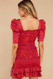 Moonlit Magic Fuchsia Pink Print Dress