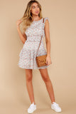 Be A Wildflower White Floral Print Dress