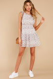 Be A Wildflower White Floral Print Dress
