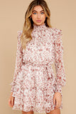 Melannie White Print Mini Dress