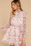 Melannie White Print Mini Dress