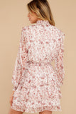 Melannie White Print Mini Dress