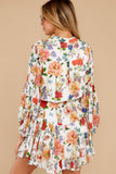 Watch Me Bloom White Floral Print Dress