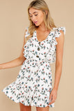 Live For Florals Ivory Multi Floral Print Dress