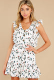 Live For Florals Ivory Multi Floral Print Dress