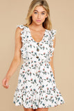 Live For Florals Ivory Multi Floral Print Dress