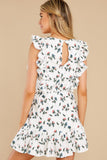Live For Florals Ivory Multi Floral Print Dress