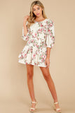 She¡¯s Got It White Floral Print Dress