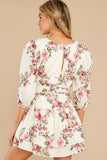 She¡¯s Got It White Floral Print Dress