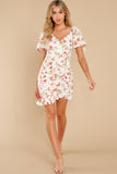 Uncharted Heart White Print Mini Dress