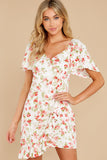 Uncharted Heart White Print Mini Dress