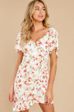 Uncharted Heart White Print Mini Dress