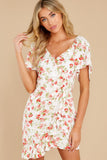Uncharted Heart White Print Mini Dress