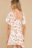 Uncharted Heart White Print Mini Dress