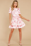 Curious Hearts Pink Floral Print Dress