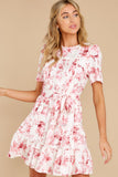 Curious Hearts Pink Floral Print Dress
