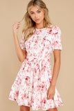 Curious Hearts Pink Floral Print Dress