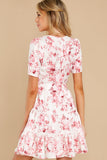 Curious Hearts Pink Floral Print Dress