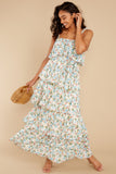 Magical Means Ivory Floral Print Maxi Dress