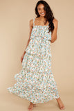 Magical Means Ivory Floral Print Maxi Dress