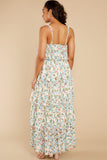 Magical Means Ivory Floral Print Maxi Dress