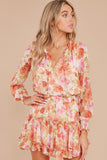 Freelance Dreamer Pink Floral Print Dress