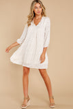 Great Influence Cream Floral Print Dress