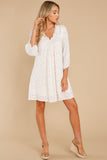 Great Influence Cream Floral Print Dress