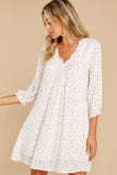 Great Influence Cream Floral Print Dress