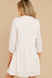 Great Influence Cream Floral Print Dress