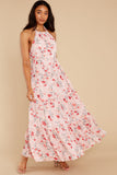 Heat Of The Moment Blush Floral Print Maxi Dress