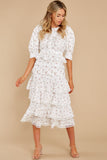 The Right Idea White Floral Print Maxi Dress