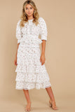 The Right Idea White Floral Print Maxi Dress