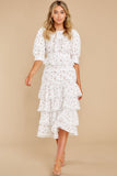 The Right Idea White Floral Print Maxi Dress