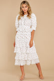 The Right Idea White Floral Print Maxi Dress