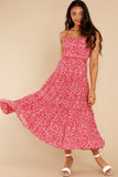 Too Perfect Red Floral Print Maxi Dress