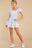 Stanton Mini Dress In Blueberry Dust