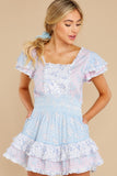 Stanton Mini Dress In Blueberry Dust
