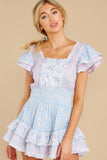 Stanton Mini Dress In Blueberry Dust