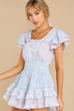 Stanton Mini Dress In Blueberry Dust
