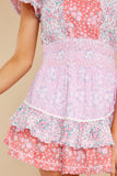 Stanton Mini Dress In Strawberry Melange