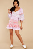 Ensley Mini Dress In Strawberry Melange